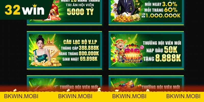 Khuyến Mãi Hot - 32Win Cơ Hội Nhận Quà Cực Khủng